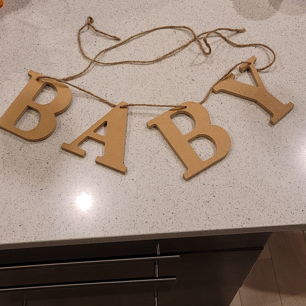 B A B Y Paintable Letters